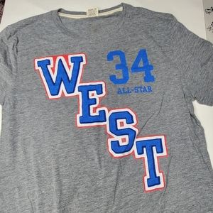 LA Lakers Shaq O'Neal All Stars Tee Shirt Homage Large